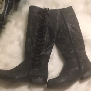 EUC charcoal grey riding boots